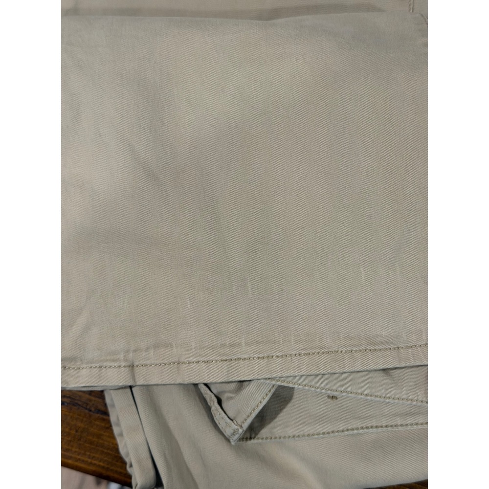 American Eagle Khaki Flare Artist Pants 14 Y2K Boho Stretch Minimalist Soft - Picture 11 of 11